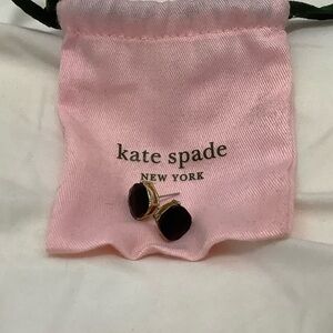 Kate Spade Black and Gold Stud Earrings